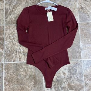 Aritzia Wilfred Long Sleeve Bodysuit